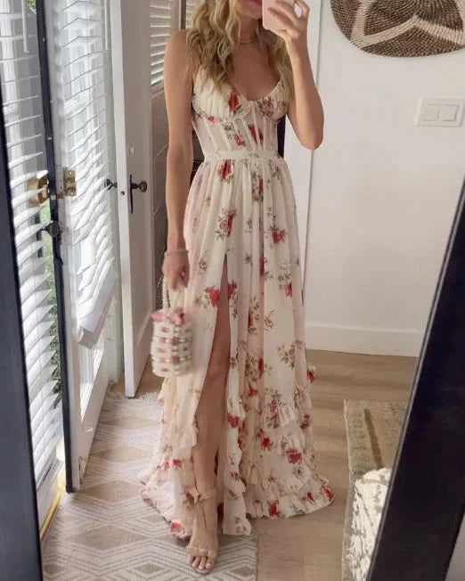Scarlett | Vestido romántico con estampado floral
