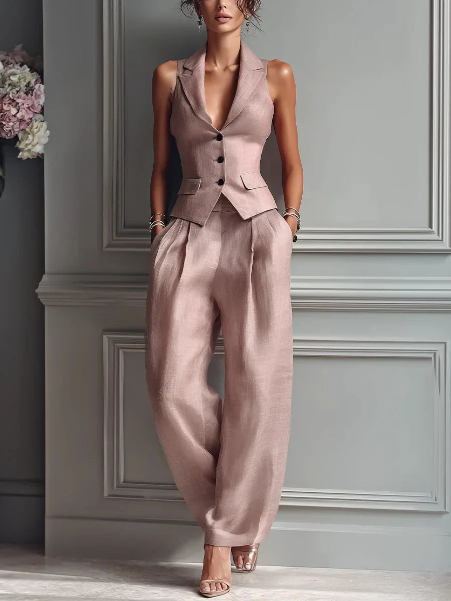 Daniela | Conjunto de dos piezas para mujer con cuello en V